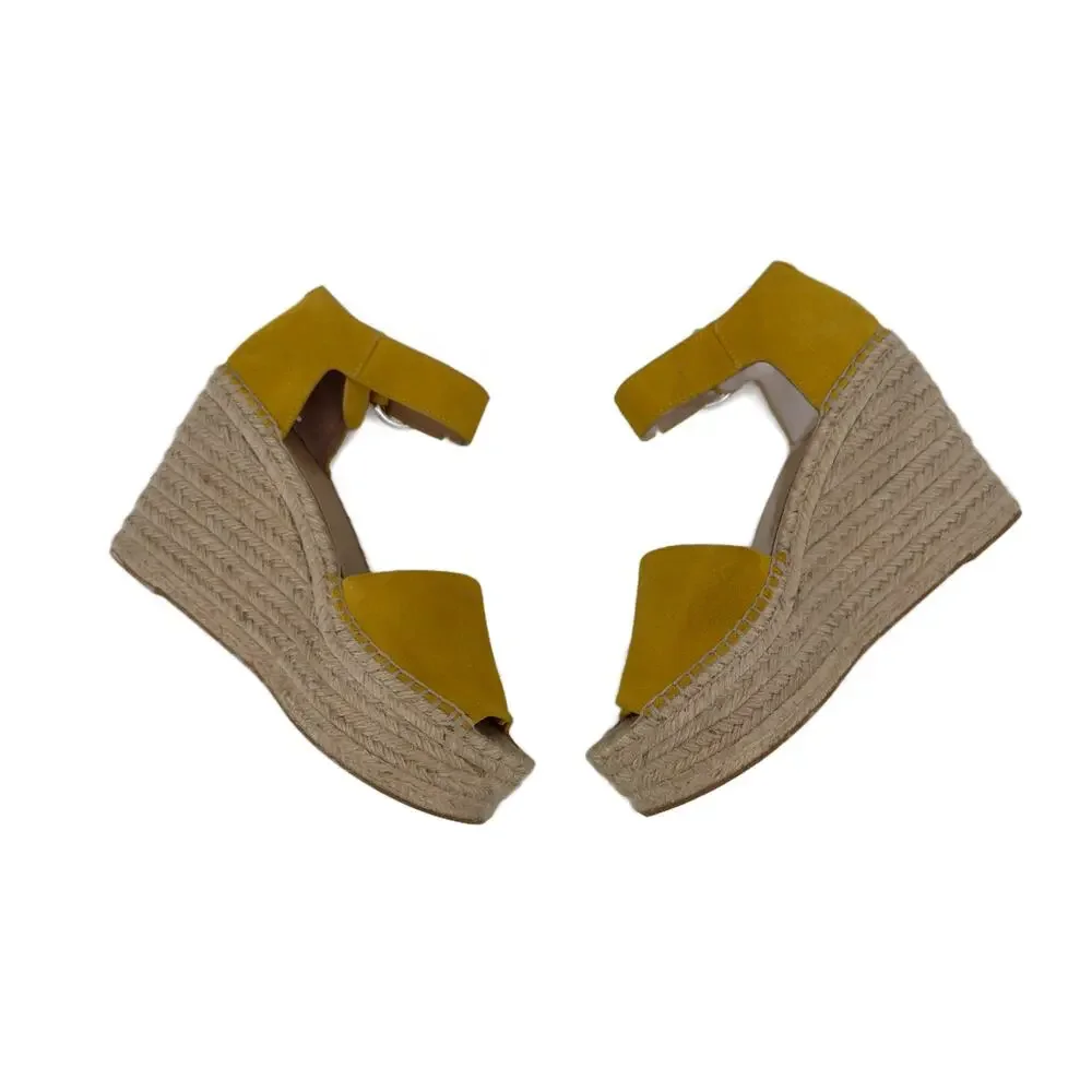Marc Fisher LTD Aladia Espadrille Platform Wedge Sandals size 8.5 Suede Mlaidia7